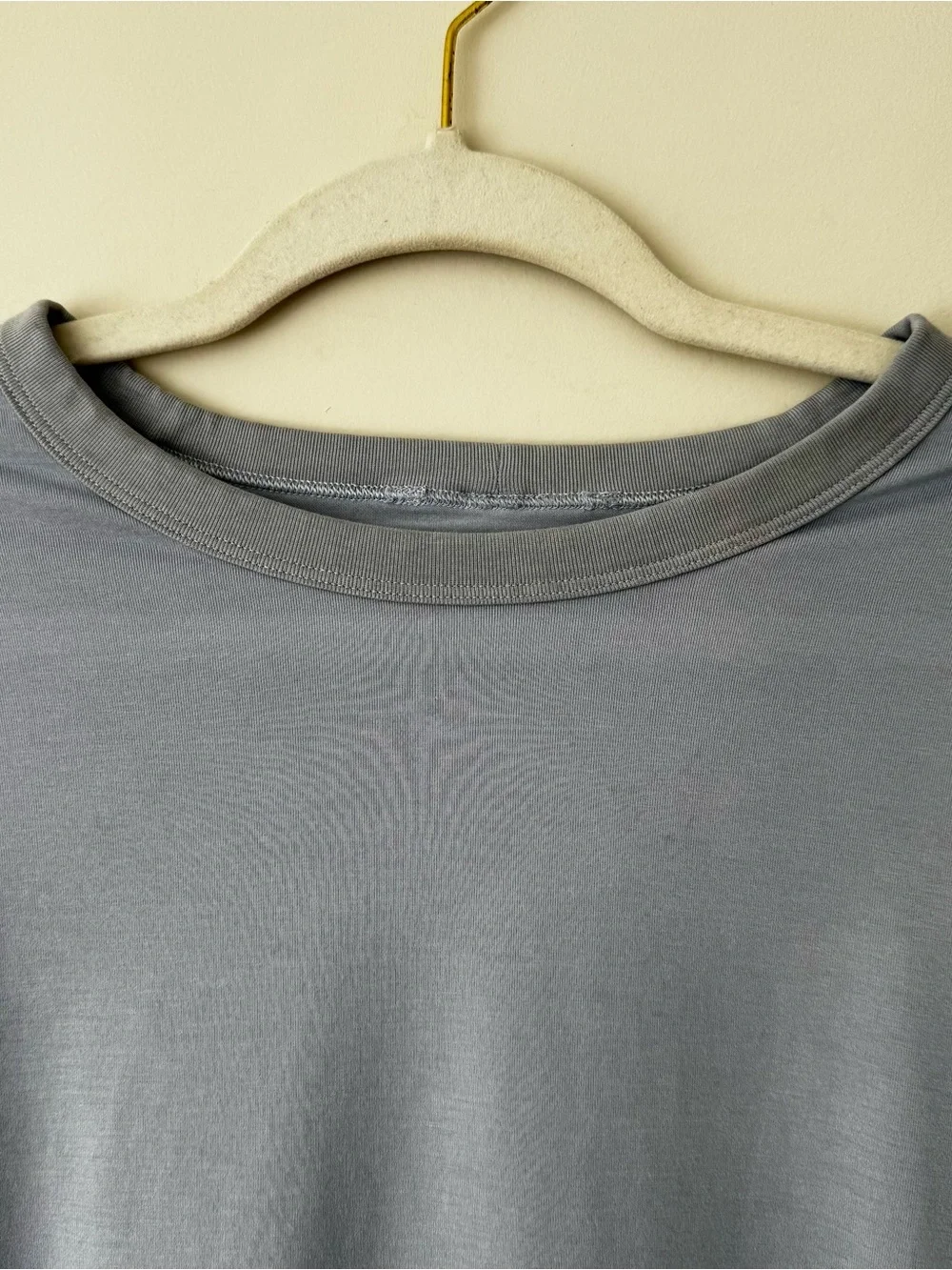Lululemon Flawed* Ultralight Hip Length Long Sleeve Cotton Shirt, Blue – Large